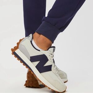 Stylish Cream and Navy Sneakers